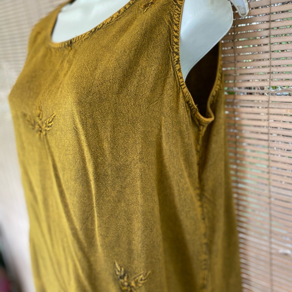 Kaaku Boho Earthtones Cotton Sleeveless Top